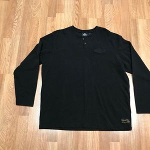 Harley Davidson black thermal long sleeve shirt